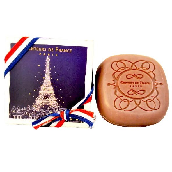 Savonnette parfumée ambre « Tour Eiffel » personnalisable 🇫🇷 - Le Cadeau Français
