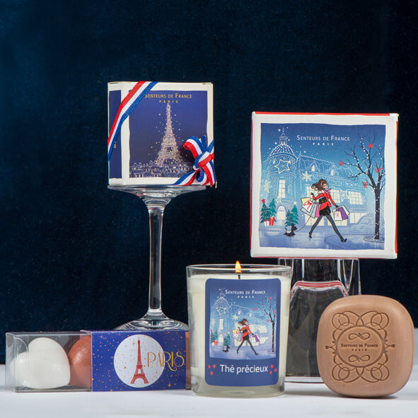 Savonnette parfumée ambre « Tour Eiffel » personnalisable 🇫🇷 - Le Cadeau Français