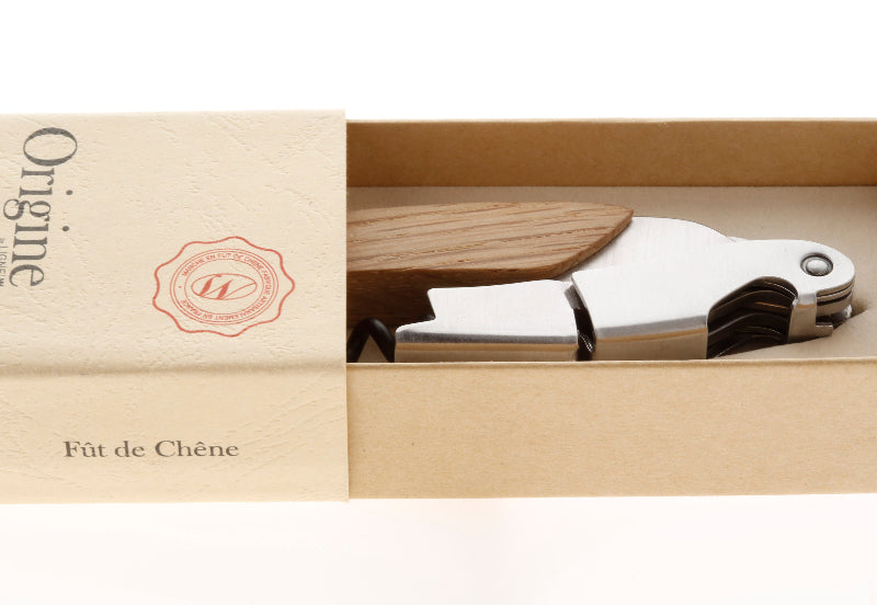 Sommelier fût de chêne en boîte kraft Origine personnalisable