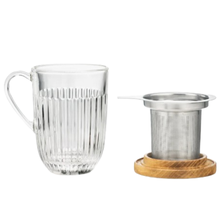 Tisanière en verre Pillivuyt fabrication France - Le Cadeau Français