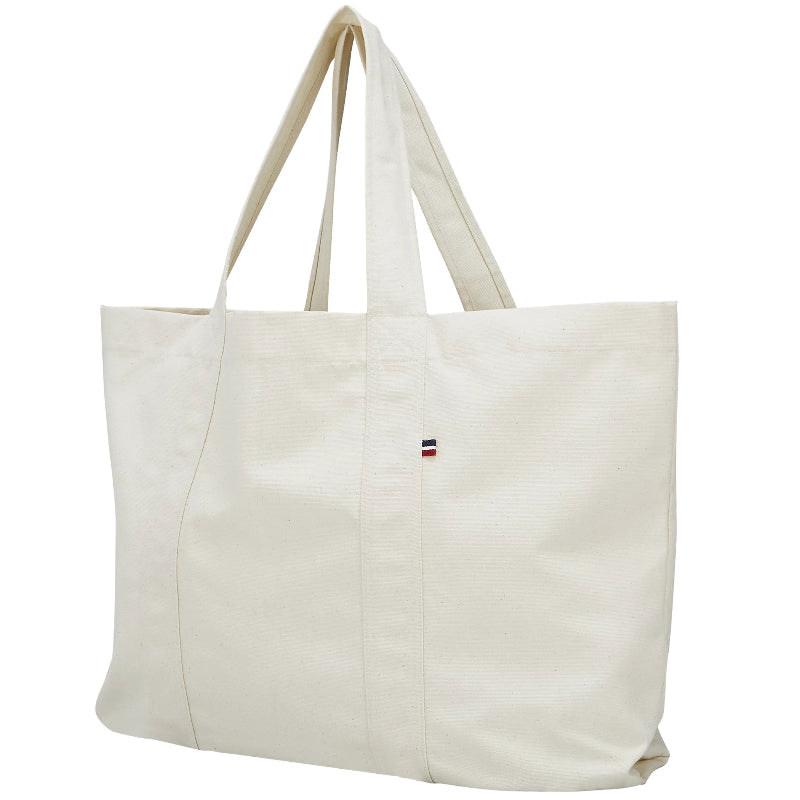 Sac cabas en coton avec soufflet personnalisable fabrication France 🇫🇷