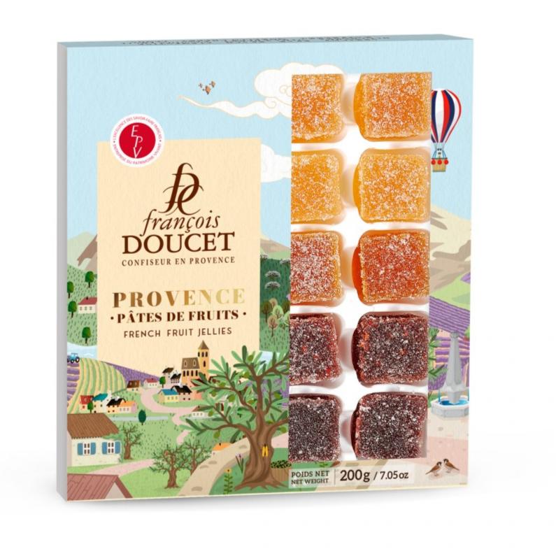 Assortiment de 20 pâtes de fruit Voyage en Provence 200g François Doucet