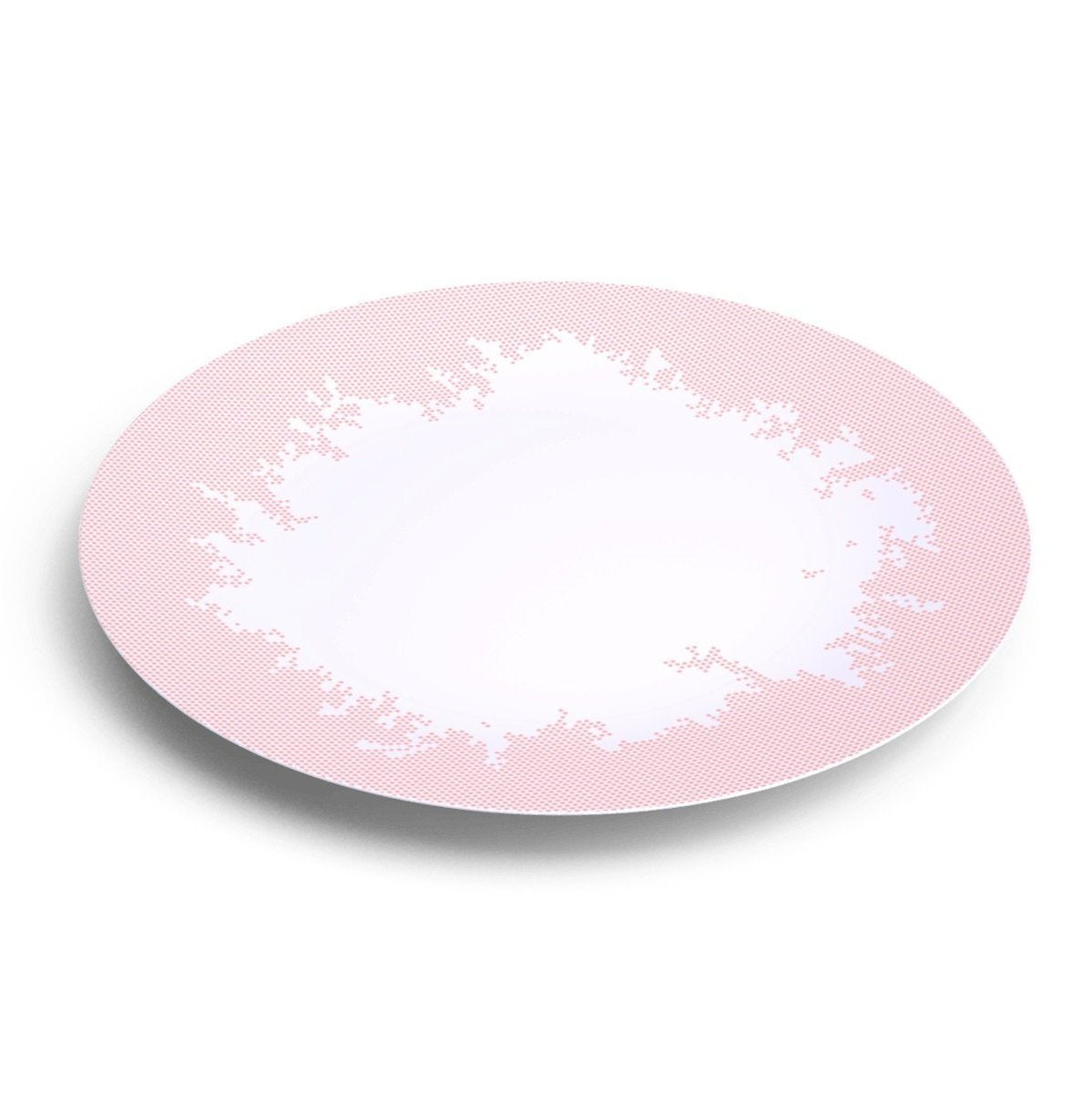 Assiettes À Diner Collection Avant Ici Maintenant En Porcelaine De Limoges Ø 27 Cm Corail Objet