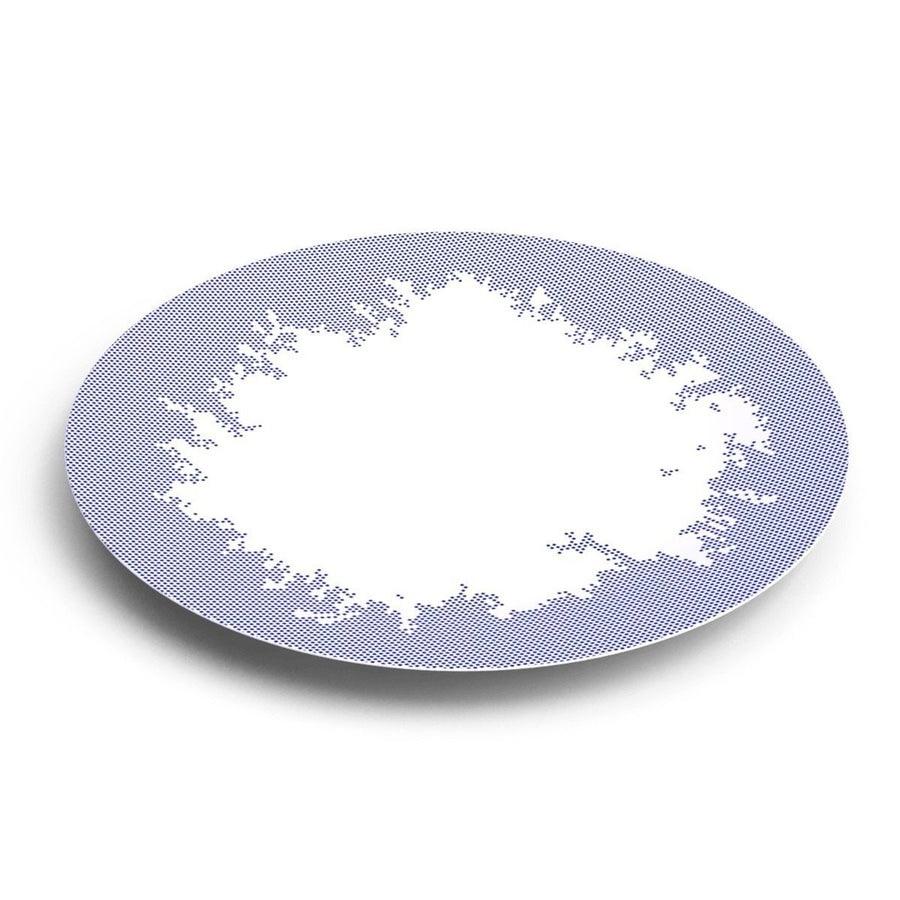 Assiettes À Diner Collection Avant Ici Maintenant En Porcelaine De Limoges Ø 27 Cm Bleu Objet Non