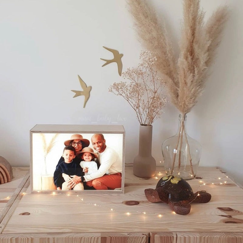 Cadre photo lumineux à personnaliser Dada Light®