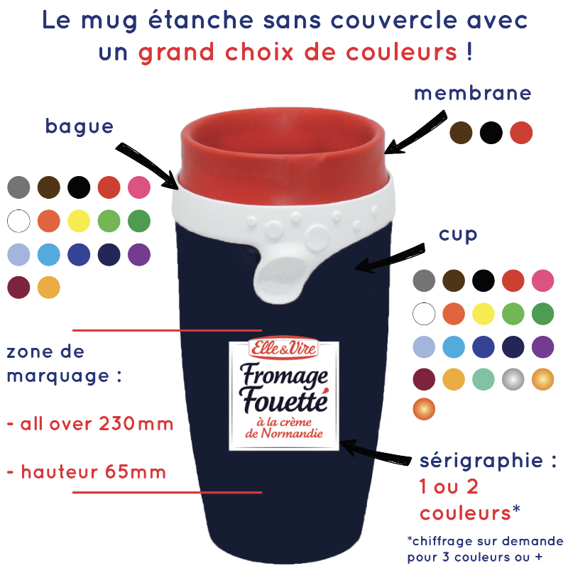 Mug isotherme Made in France personnalisable entreprise