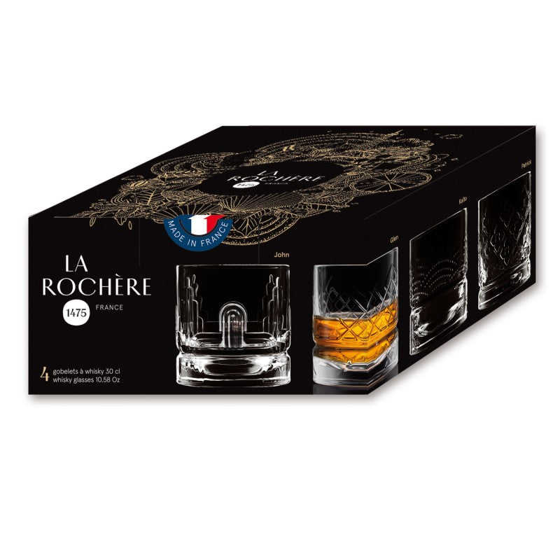 Coffret 4 verres à Whisky La Rochère®