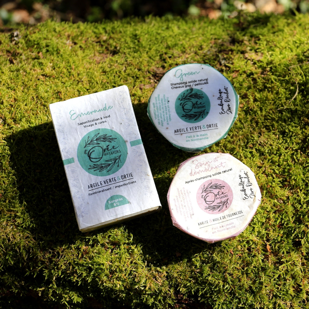 Coffret-Shampoing-savons-Green-Emeraude-solide-naturel-bio-zero-dechet-cheveux-corps-pellicule-gras-grasse-imperfections-oree-des-savons3