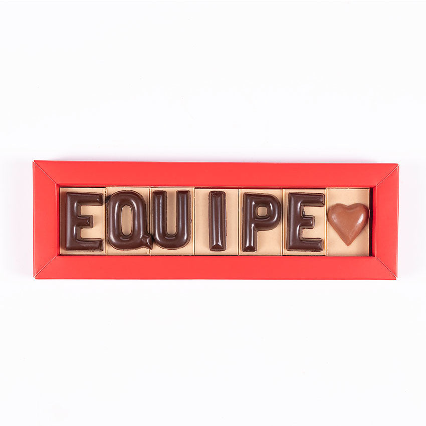 Coffret de chocolat avec message personnalisé-Le Cadeau Français®