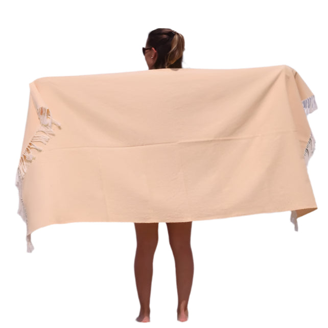 Fouta éponge en coton 90 cm x 190 cm