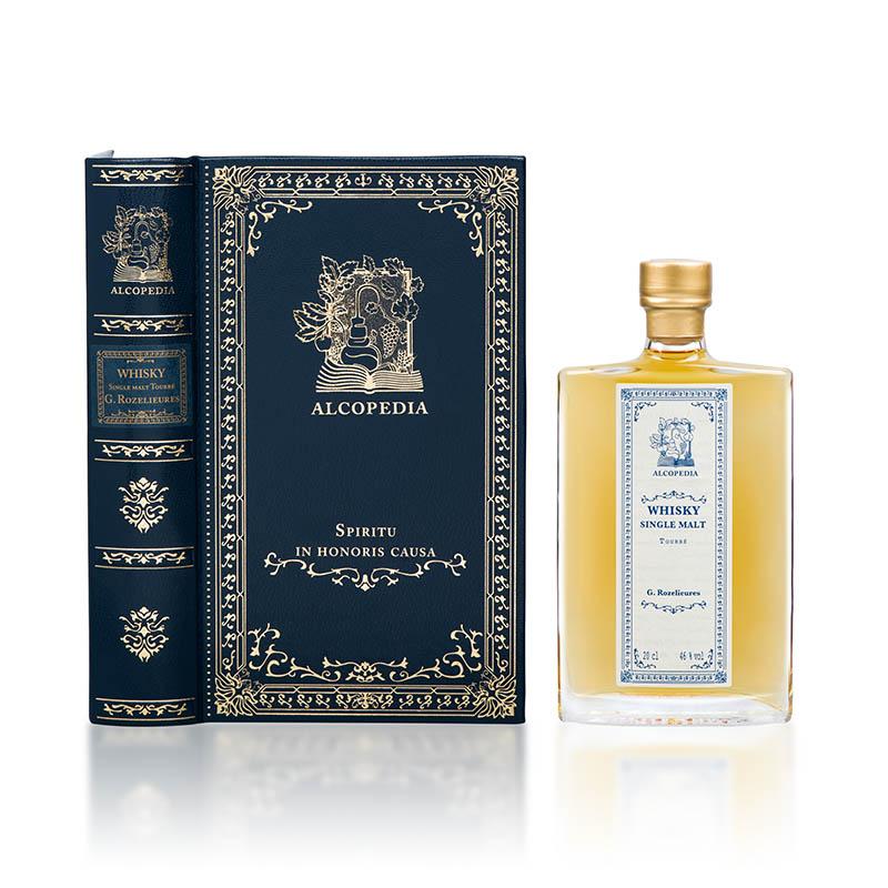 Alcool De Prestige Dans Une Reliure Ancienne Whisky Français / 10Cl Objet Non Personnalisable