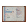 Louis Cuir Vintage Porte Passeport Terre Brunie Larmorie® fabriqué en 🇫🇷