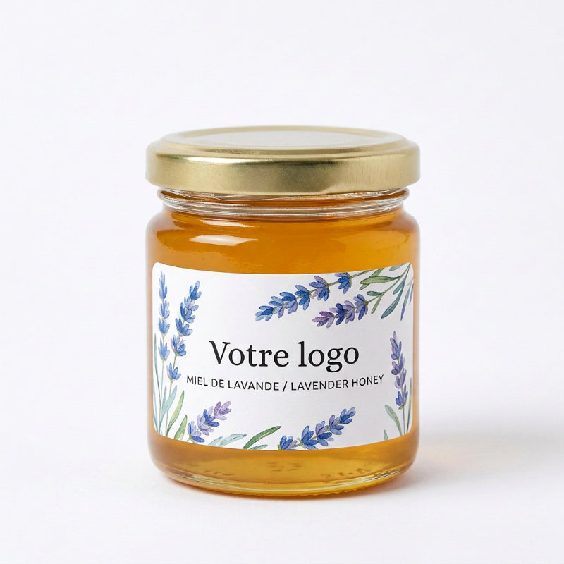 Pot de miel récolté en France 🇫🇷 personnalisé