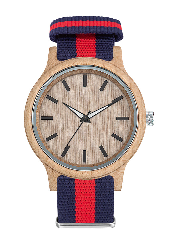 Montre publicitaire en bois personnalisée