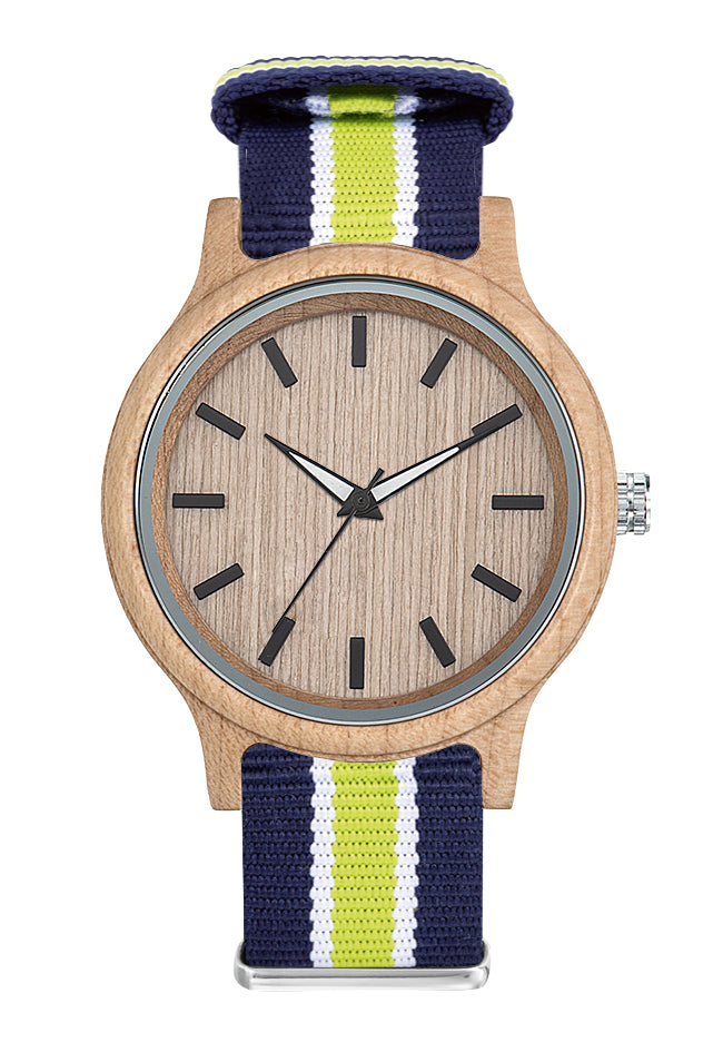 Montre publicitaire en bois personnalisée