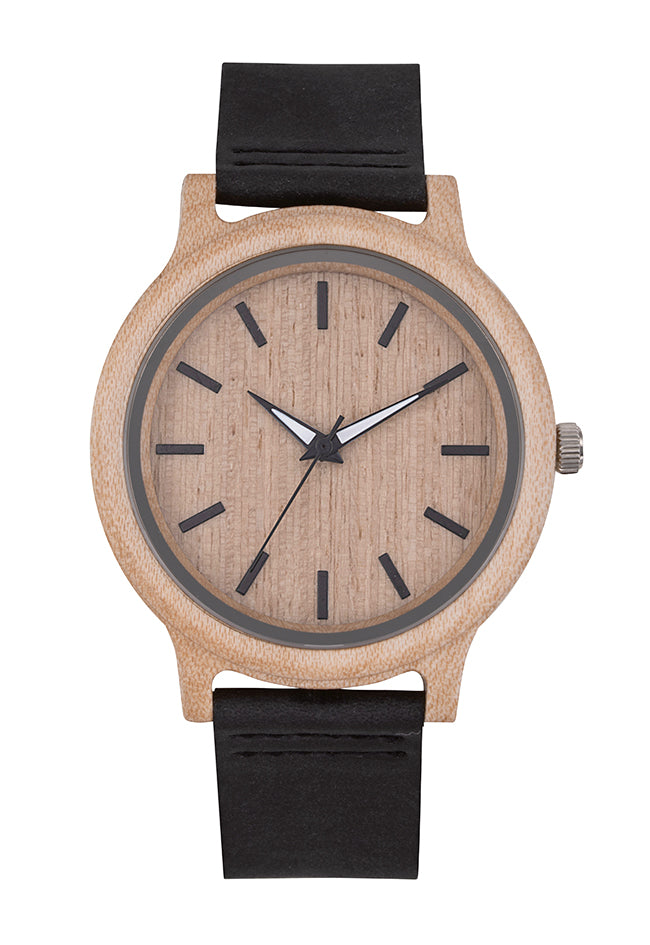 Montre publicitaire en bois personnalisée