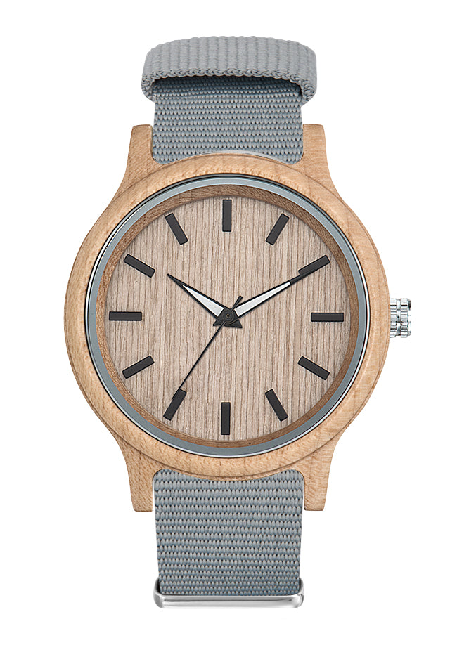 Montre publicitaire en bois personnalisée