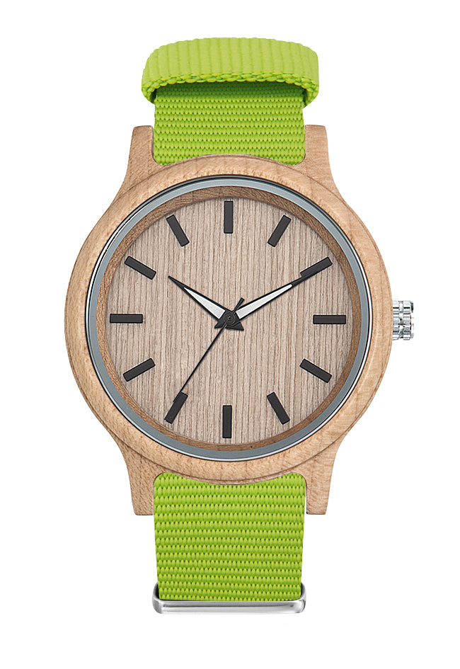 Montre publicitaire en bois personnalisée