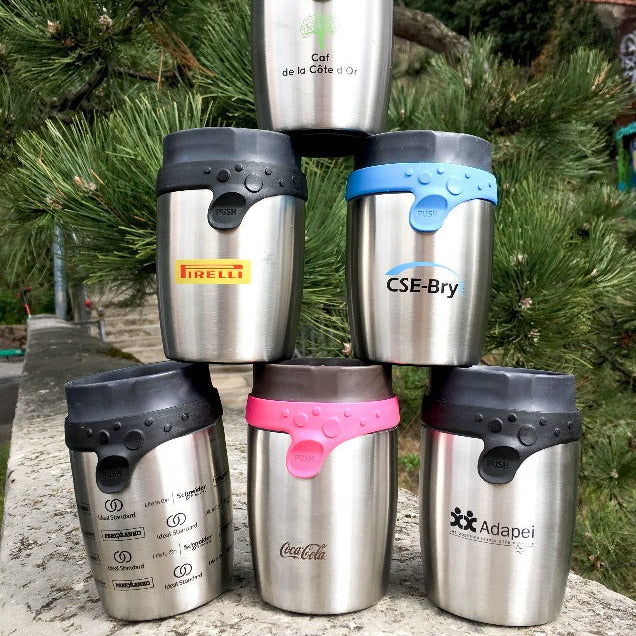 Mug "Twizz" isotherme 200 ml en Acier Inox