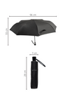 Alfred Parapluie Pliant Noir C'est Noir Larmorie® fabriqué en 🇫🇷
