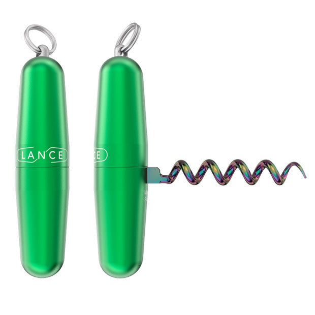 Tire-bouchon de poche avec anneau porte-clés Lance Design®