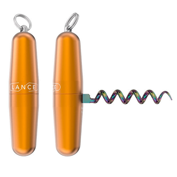 Tire-bouchon de poche avec anneau porte-clés Lance Design®