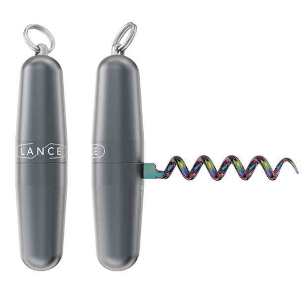 Tire-bouchon de poche avec anneau porte-clés Lance Design®