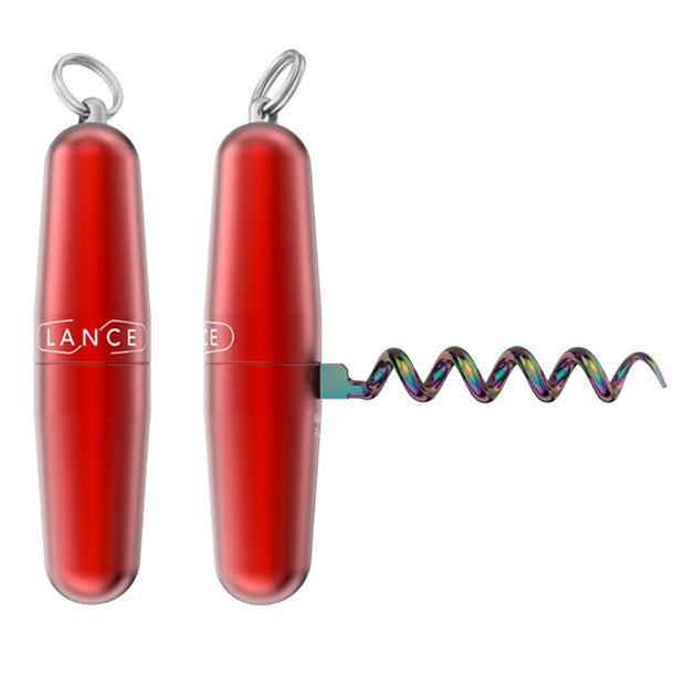 Tire-bouchon de poche avec anneau porte-clés Lance Design®