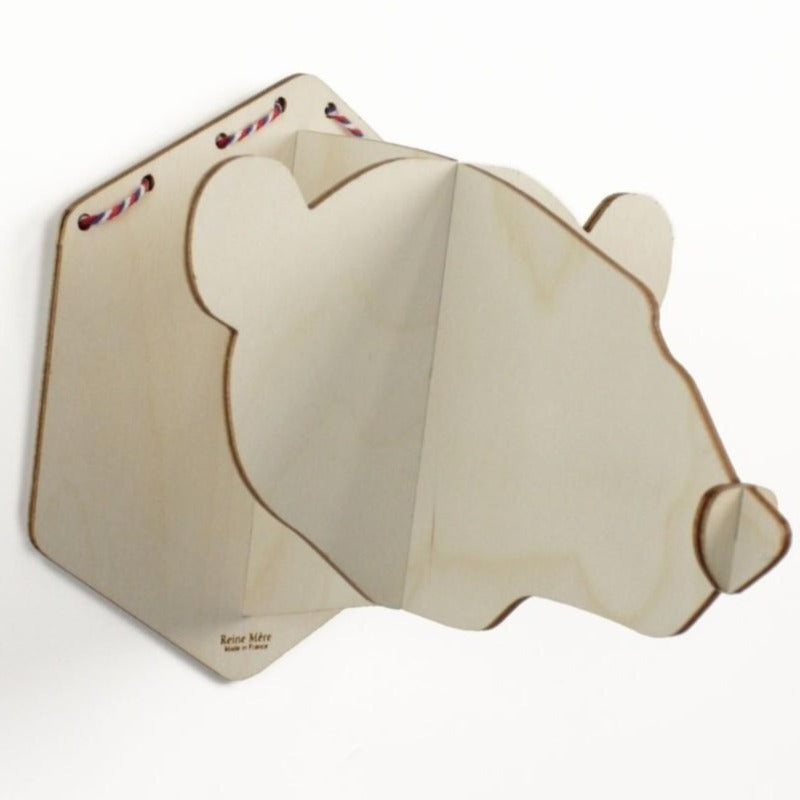 Trophée d'animaux en bois à construire Reine Mère®