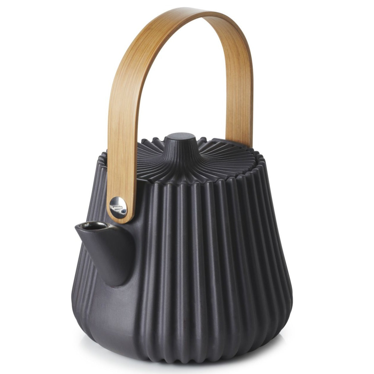 Théière design en céramique avec panier infuseur