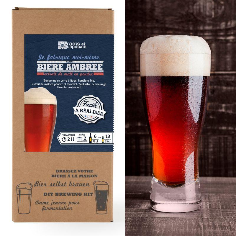 Kit De Brassage 4L Bière Ambrée Extrait Malt En Poudre Objet Non Personnalisable