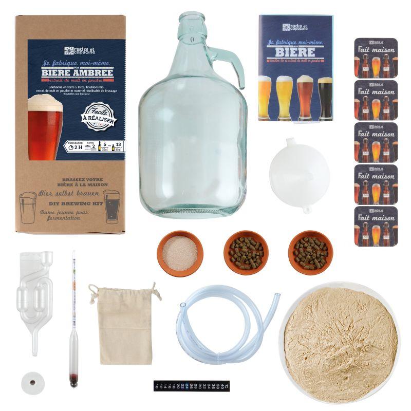 Kit De Brassage 4L Bière Ambrée Extrait Malt En Poudre Objet Non Personnalisable