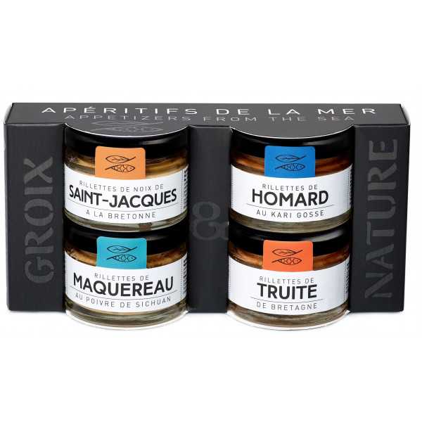 Coffrets découverte 4 rillettes de la mer Groix & Nature®