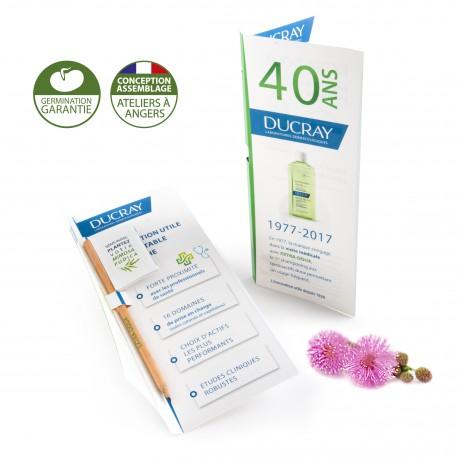 Crayon drapeau avec graines dans carte grand modèle personnalisé