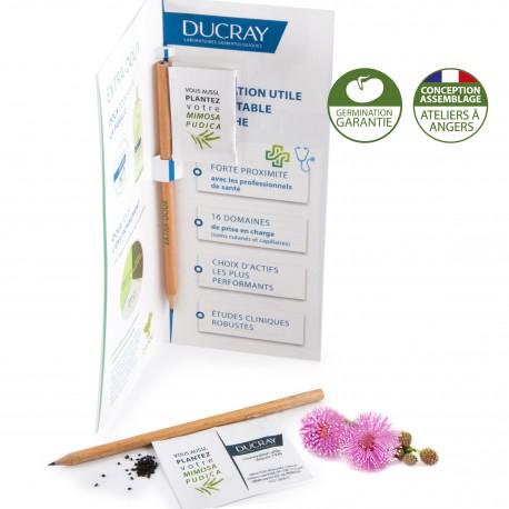 Crayon drapeau avec graines dans carte grand modèle personnalisé