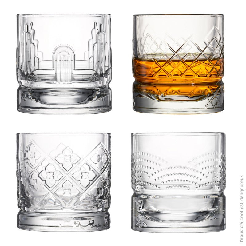 Coffret 4 verres à Whisky La Rochère® fabrication France 🇫🇷