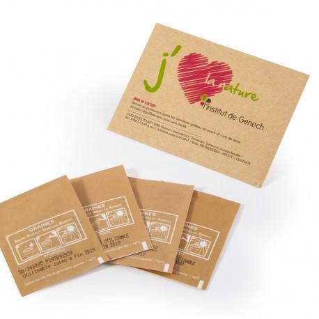 Sachet kraft personnalisé avec des graines à semer