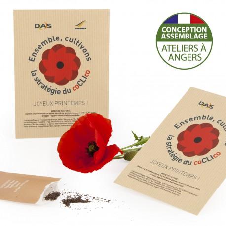 Sachet kraft personnalisé avec des graines à semer