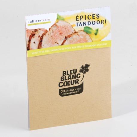 Sachet graines neutre kraft EN CAVALIER personnalisé avec des graines à semer