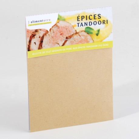 Sachet graines neutre kraft EN CAVALIER personnalisé avec des graines à semer