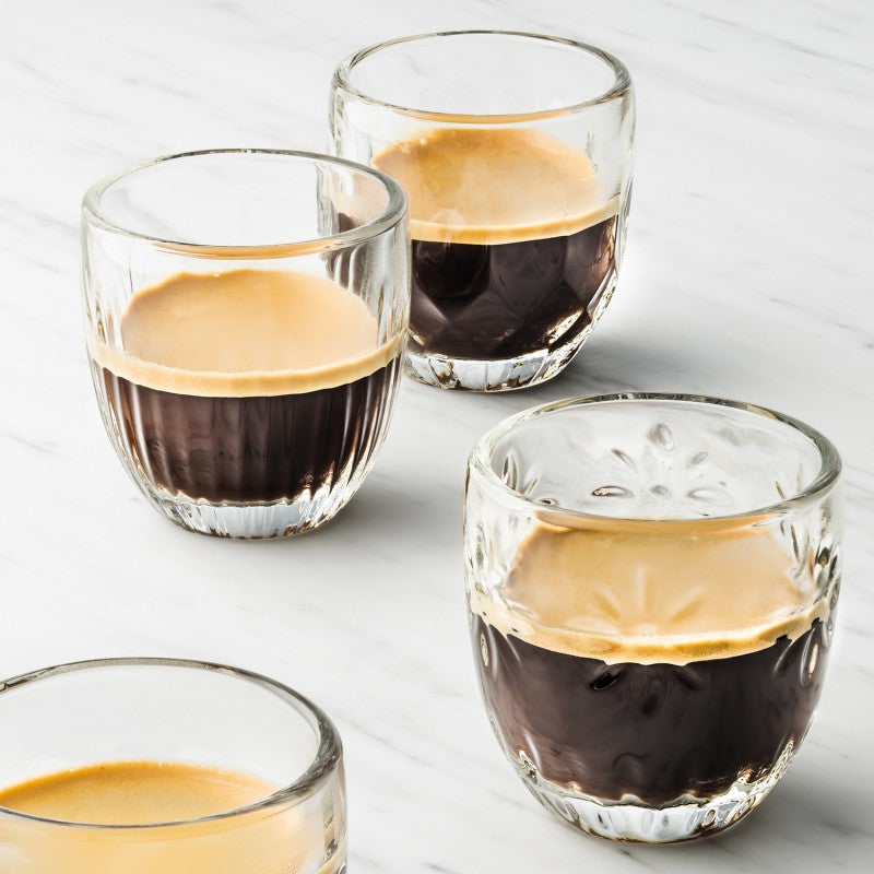 Coffret 4 tasses à café en verre La Rochère®